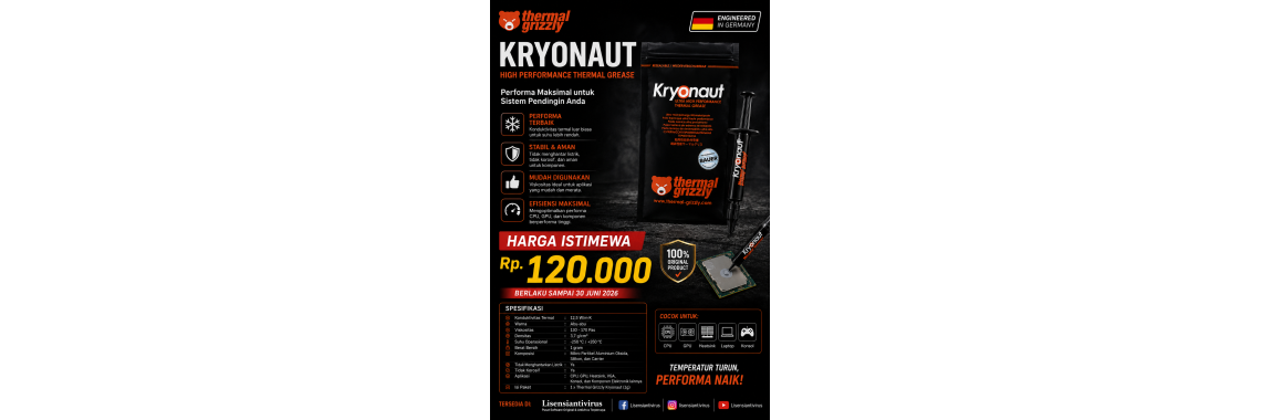 Promo Thermal Grizzly Kryonaut
