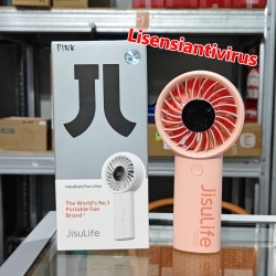 JISULIFE Handheld Fan Life4 Kipas Angin Kecil 3600mAh yang di cas 12 Bilah Dengan Daya Tahan Baterai 17 Jam Dengan Layar LED