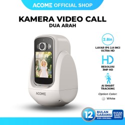 IPCCTV ACOME Camera CCTV Indoor Video Call Screen HD 1296P MP Auto Deteksi Gerak Bundling Micro SD APC-V01
