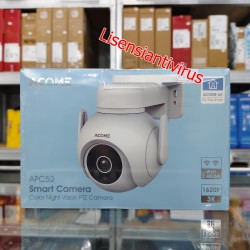 IPCCTV ACOME IoT APC52 Camera CCTV WiFi Outdoor IP65 Tahan Air Full HD 1620P 5MP Gambar jernih Full Color Malam Rotasi Dual Pan-Tilt Deteksi Gerak