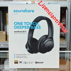 Soundcore Q11i Wireless Over-Ear Bluetooth Headphones by Anker, Deep Bass, 60H Playtime, Hi-Res Audio, Detachable Ear Cushions,
