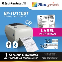 Printer Barcode Thermal Label Resi A6 BLUEPRINT TD110BT USB& BLUETOOTH