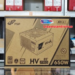 FSP HV PRO 85+ ATX 3.0 650W - 80+ Bronze Power Supply Compatible Fort RTX 3000 4000 5000 Series