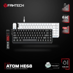 Gaming Keyboard Mechanical FANTECH MK811 ATOM HE68 MAGNETIC SWITCH KEYBOARD SUPPORTS WIRED 8K POLLING RATE
