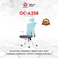 Fantech Kursi Kerja Kantor OCA258 Premium Office Chair Warna Mint