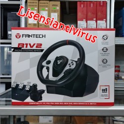 Stir Fantech R1V2 Racing Steering Wheel 900° Degree and Three Pedals for PC, PS3, PS4, Xbox 360, Xbox One, Xbox Series S & X, Nintendo Switch