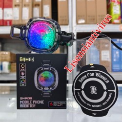 GAMEN GMR08 Fan Cooler Transparant RGB, Ponsel Pendingin Handphone/Tablet/Ipad,2 In 1 Clip Dan Magnetic