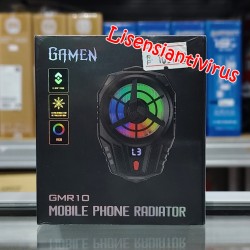 GAMEN GMR10 Fan Cooler HP Kipas Dengan RGB Lightning Dengan 3 Mode Pendinginan Dengan Klip Penjepit For Iphone / Android