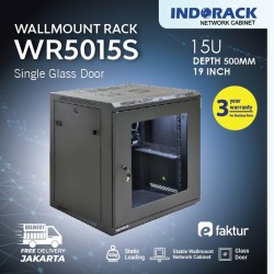 INDORACK WR5015S Rack Wallmount 15U Depth 500mm Single Door 19inch INDORACK WR5015S Rack Wallmount 15U Depth 500mm Single Door 19inch