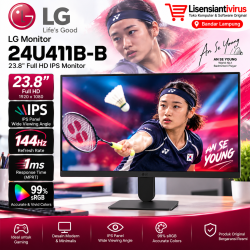 Monitor LG IPS 24U411B-B 144Hz Full HD 4-Side Borderless sRGB99% HDR10 1ms DAS Black Stabilizer