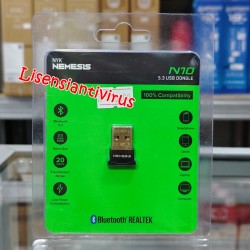 NYK Nemesis Dongle Bluetooth 5.0 USB Adapter Realtek N10 Mini Receiver Wireless PC Laptop Speaker Headset Mouse Keyboard High Speed Stable Connection