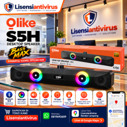 Olike Desktop Speaker S5H | RGB Light | 10W Power | Bass MAX | 1200mAh | TWS | TF Card, USB & AUX