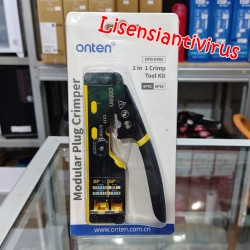 Tang RJ45 Tang Kabel Lan Onten Tang Crimping Anti Gagal Tool LAN Network Cable Stripping RJ45 RJ 11 OTN-E992