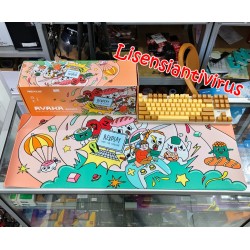 Japanse Themes New Rexus Ayaka Yuko Series Bundling Combo Keyboard Mechanical Gaming TKL & Mousepad
