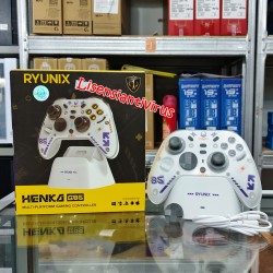 Stik SADES RYUNIX HENKA G85 Gamepad HALL EFFECT Tri Mode Gaming Controller with Charging Dock PS3 PS4 PC SWITCH 2