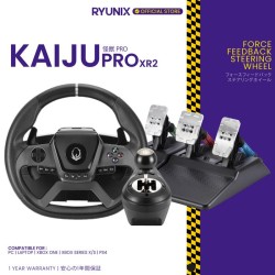 Sades Ryunix Kaiju Force Feedback Racing Wheel PRO XR2 Setir Stir Steering Wheel Simulator - Kaiju Pro XR2