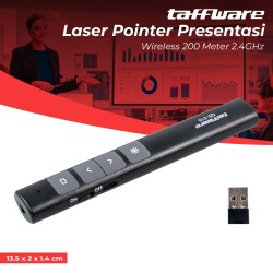 Taffware Laser Pointer Presentasi Pen Remote Wireless 2.4GHz QS-216