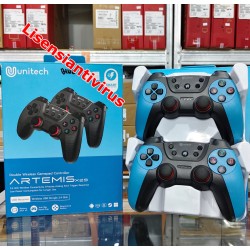 Gamepad Wireless Double 2.4G Unitech Artemis Controller Joystick Game Pad untuk Komputer Laptop PC PS3 TV Android