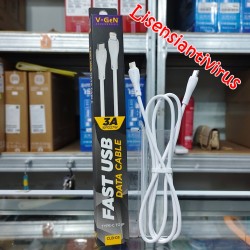 Kabel Data Iphone Vgen Type C to IP Fast Charging 3A PD 27W Original CLB-03 1M V-GEN Kabel C To Lightning