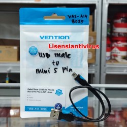 Vention Kabel Data Flat USB A to Mini 5 Pin Cable For Harddisk Camera Android Car VAS-A14