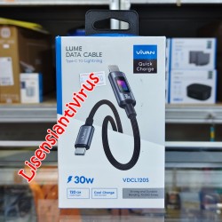 Kabel Charger Kabel Data VIVAN C to Lightning VDCLS 30WATT 120cm VDCL120 27W Type-C To Lightning 120cm